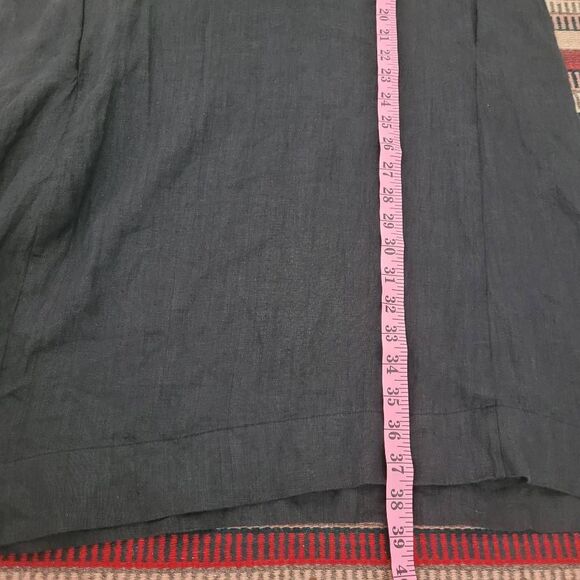 Sugar Candy Mountain Linen Nico Dress Sz M Black Minimalist Neutral Natural USA - Picture 10 of 10